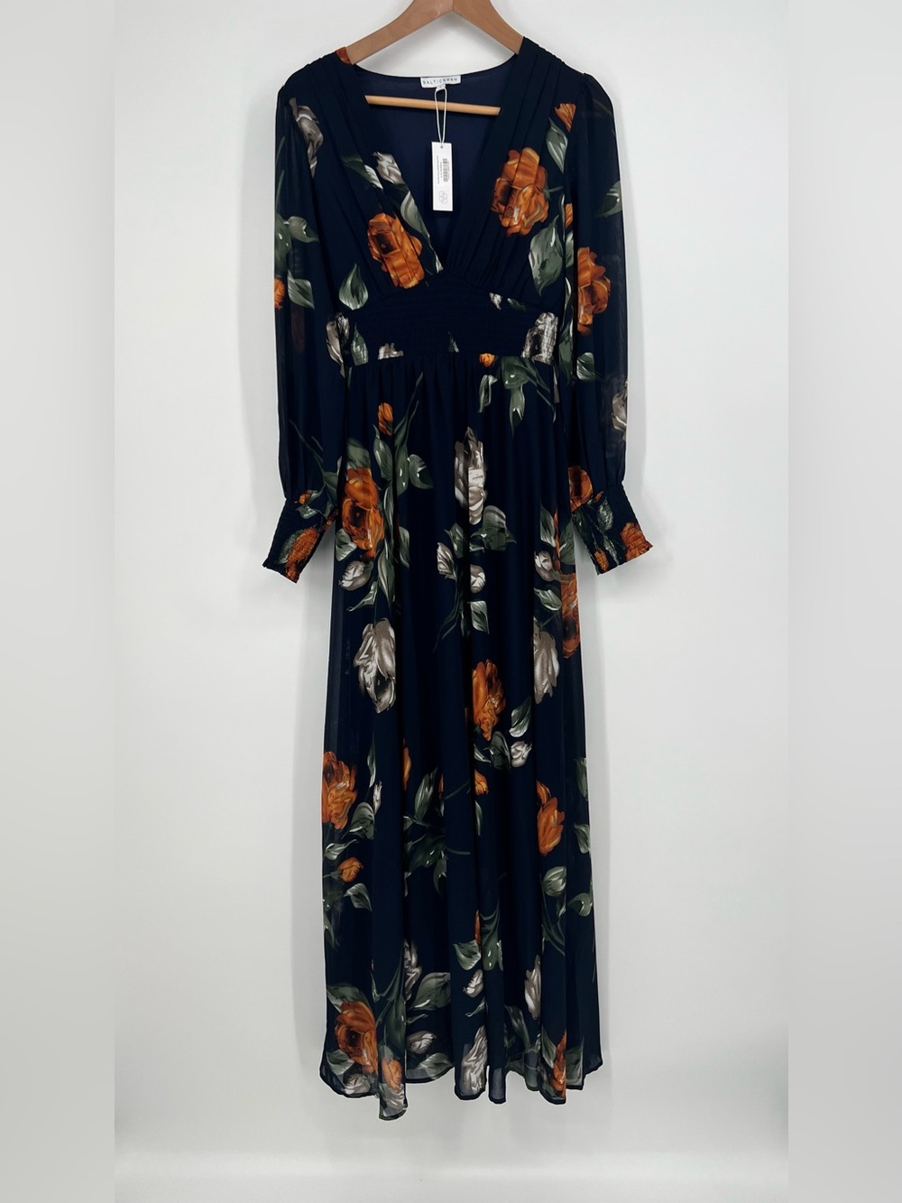 Baltic Born Olivia Maxi Dress Midnight Navy Floral | S NWT - Picture 11 of 13